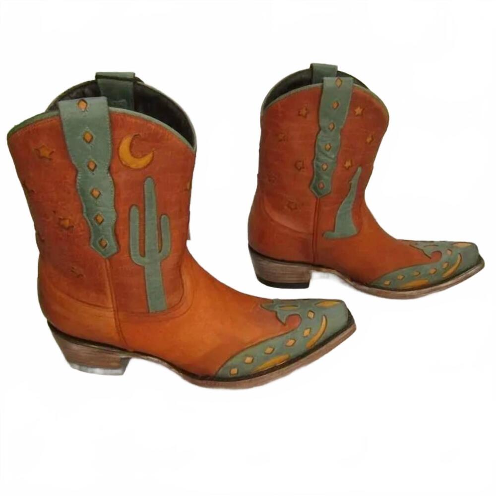 NEW ALLENS BOOTS women's coyote moon cowboy boots in brown